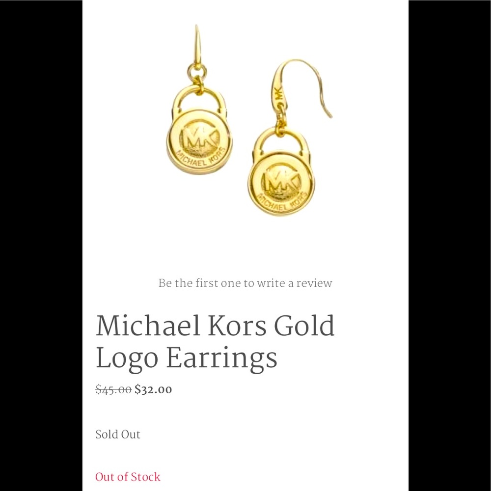 Michael Kors Logo earrings